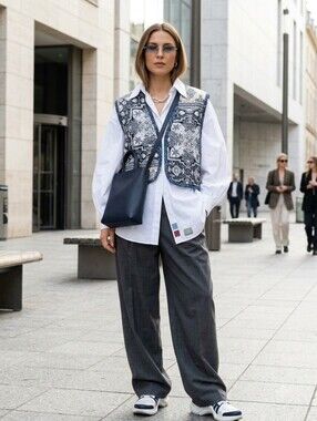 Quilted Reversible Vest Ptp 23 L 16.5 As Is
